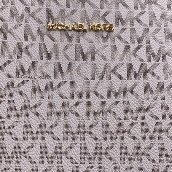 Michael Kors Jet Set Travel Large Messenger Crossbody Bag Light Cream Multi - Picture 14 of 16